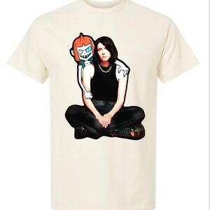 Gildan Cream Short Sleeve Tee with Graphic